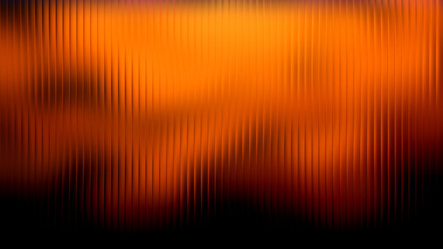 Halloween abstract background with vertical textured glass and glowing orange light for festive designs