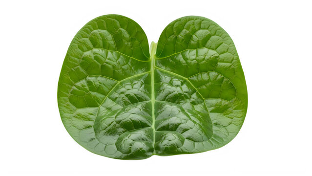 Fresh green clover leaf with four distinct leaflets