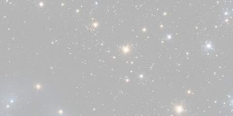 Deep Space Starfield and Sparkling Celestial Stars Overlay Isolated on Grey Background © Olga