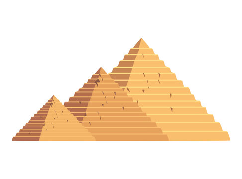 Egyptian pyramids, an element for use in projects dedicated to Ancient Egypt 