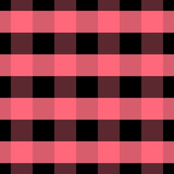 Purple pink and black gingham seamless pattern, dark gothic checkered background tile.