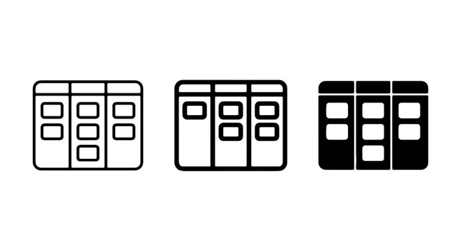 Kanban Board Icons Set, Project Management Tools, Workflow Visualization, Agile Development