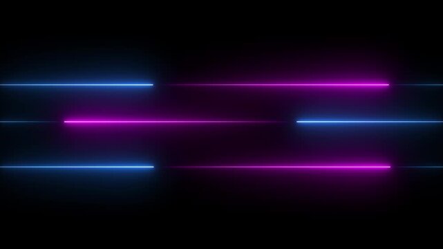 Abstract glowing rainbow colour neon lines motion background. Neon lights blinking lines moving. abstract, glowing, futuristic, technology, digital, Abstract neon glowing line icon animation line.