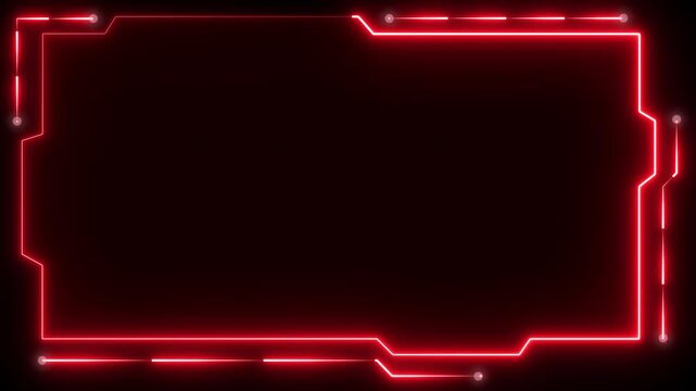 Abstract Loop futuristic background. sci fi technology HUD UI frame Blue glowing technology sci fi frame. GUI futuristic user interface screen elements. Sci-fi. futuristic screen system
