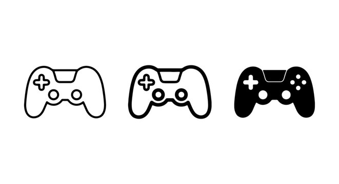 Video Game Controller Icons, Gaming Input Devices