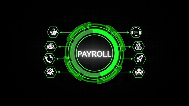 "PAYROLL" text with a tape measure on a white background, symbolizing precision, accuracy, and competency assessment in a clean, minimal video. Coach motivation to skills improvement. 4k 