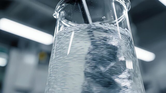 Close Up Of Cold Drink With Ice In A Glass In Motion.