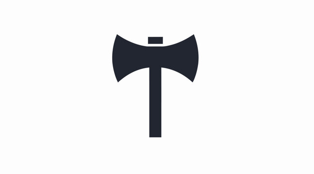 Black double-headed battle axe silhouette.
