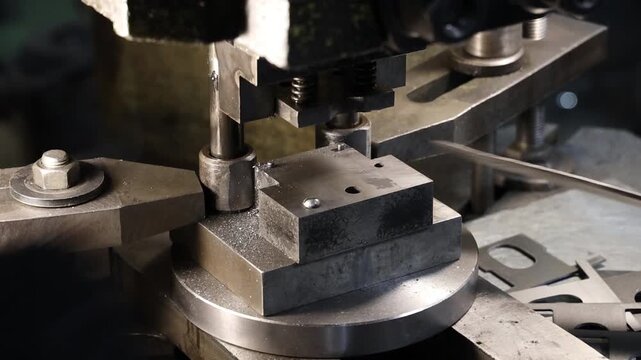 Machining and welding of metal parts at the factory