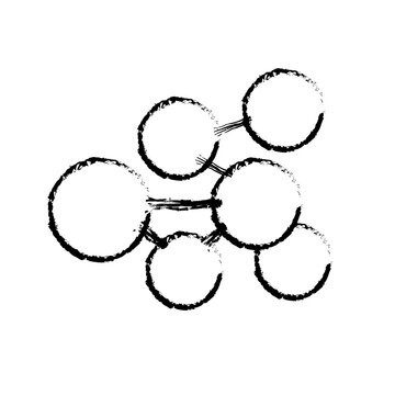 Abstract Color Hand Sketch Style Simple Coded Design Architecture Zone Circulation Bubbule Digram with No Text