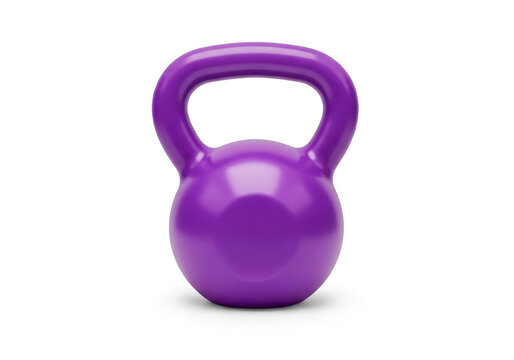 Purple kettlebell weight for fitness and strength training