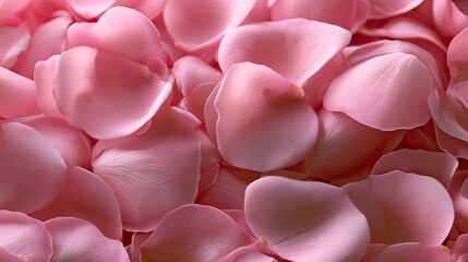 Fototapeta premium Soft pink floral petals layered and overlapping, creating a delicate texture