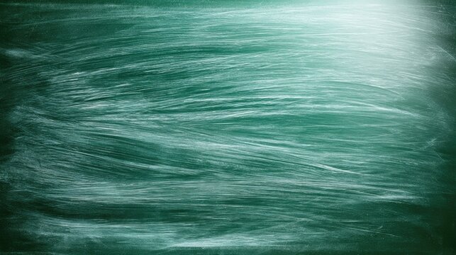 Abstract green surface with bright light in upper right corner