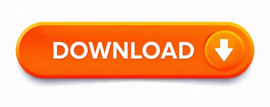 Bright orange download button with white text and arrow icon