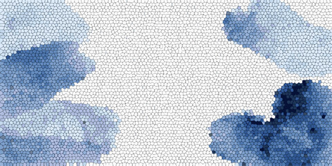 Abstract Blue Knitted Wool Fabric Texture Background with Vintage Grunge Pattern Soft Sky Tones and Aged Textile Surface for Wallpaper Design and Artistic Backdrop © MDBAKKER