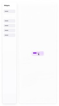 Motion portrait wireframe prototype click minimalist web design interface layout sidebar widgets menu button app screen template empty concept clean UI digital technology mockup