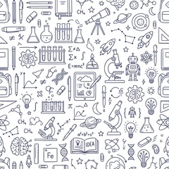 Fototapeta premium seamless pattern with doodle elements