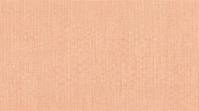 Abstract Peach Colored Fabric Texture Background with Fine Vertical Threads and Weave Detail