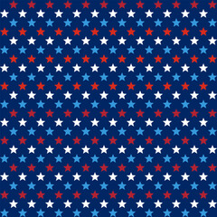 Obraz premium patriotic 4th of july background, navy and red stars and stripes, vector patterns set