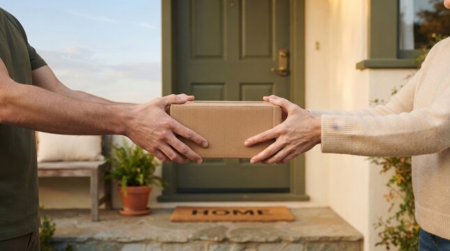 Neighborly Exchange at Sunrise