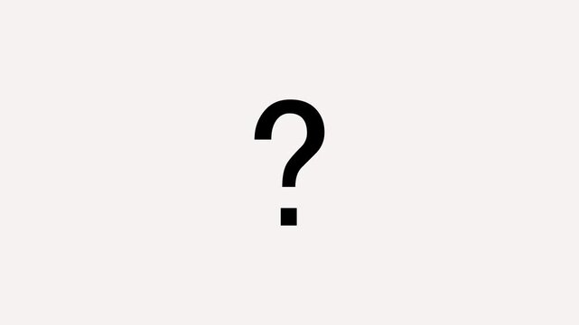 question mark symbol icon animated.  Question marks and confusion sign.