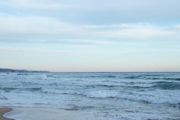 Fototapeta premium Scenic Gangneung Beach and Blue Ocean on the East Coast of South Korea