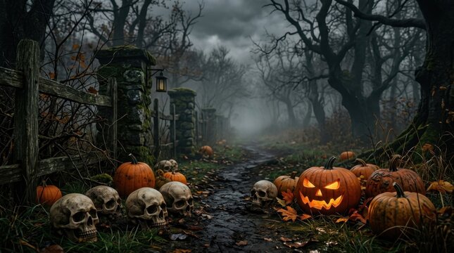 Haunted Halloween Forest