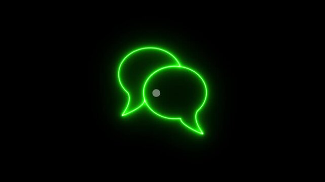 Animated three dots typing icon for chat and message activity