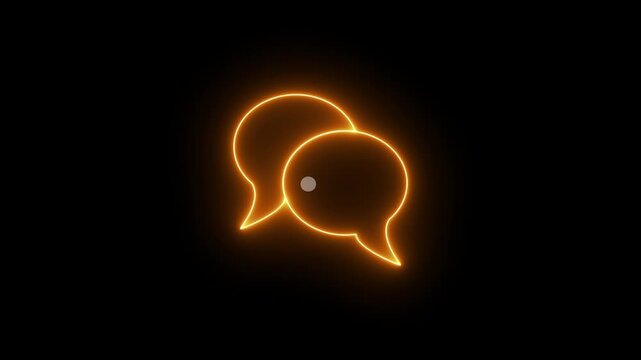 Animated three dots typing icon for chat and message activity