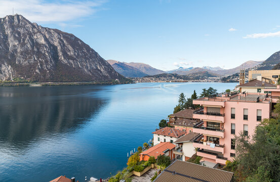 Overview of Campione d'Italia, a unique Italian enclave located on the shores of Lake Lugano in Switzerland.