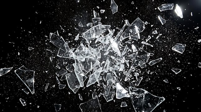 Broken smartphone glass with shattered screen and cracks. Damaged mobile phone display with spiderweb fracture pattern.
