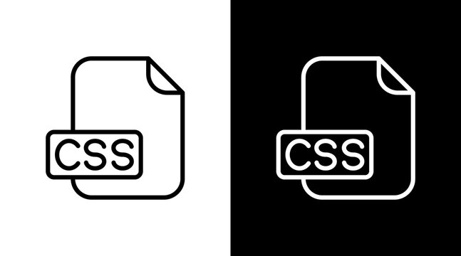 Css File  White Icon Set Design