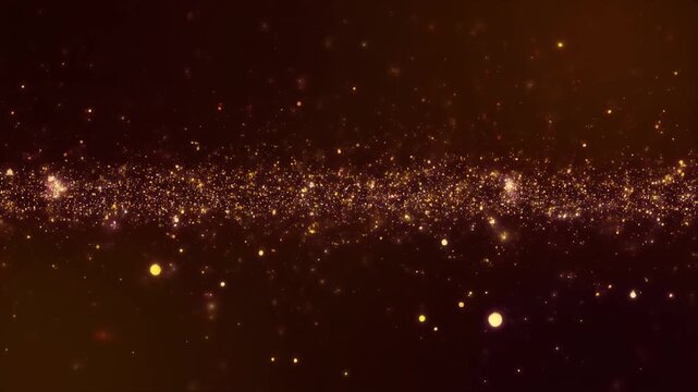 Sparkle dust loop with particles drifting horizontally gradient shifting soft motion blur effect