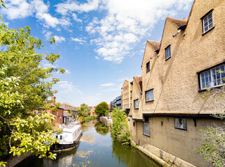 Obraz premium River Lea - Hertford, England