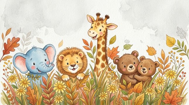 Cute Safari Friends