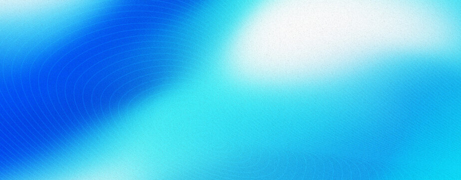 Abstract bright blue and cyan gradient background with glowing circular ripple pattern