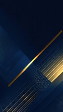 Elegant Blue and Gold Abstract Geometric Background