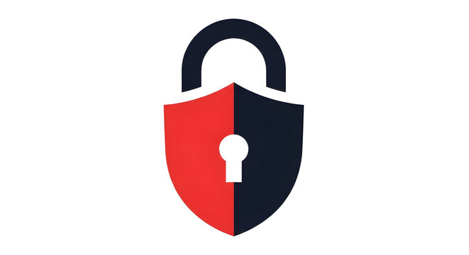 Shield icon colored in red and black signifies a high level of alert for security threats.
