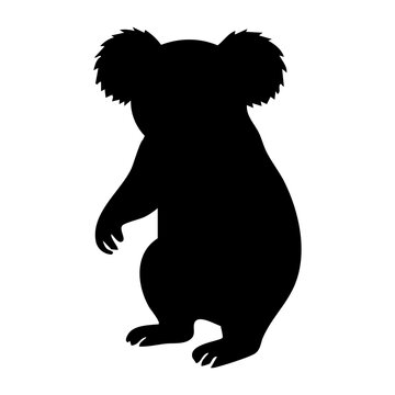 Koala vector silhouette