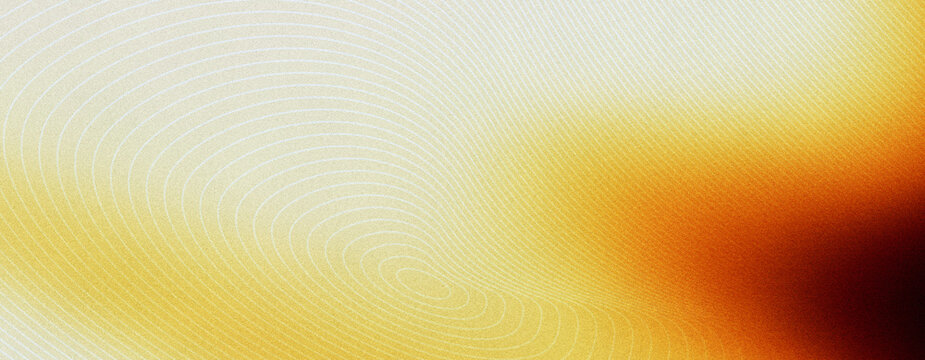 Abstract white and pale yellow gradient background with dark corner and ripple pattern