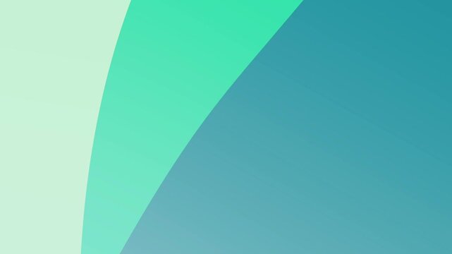 Abstract Teal and Mint Green Curved Motion Graphic Background Animation