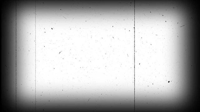 Old Movie dust scratches effect animation. Old tv grain noise frame. Grunge film strip, old film, overlay effect, noise, grain, negative film, dusty grunge rough vintage texture. 