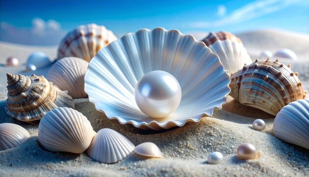 shells on the beach