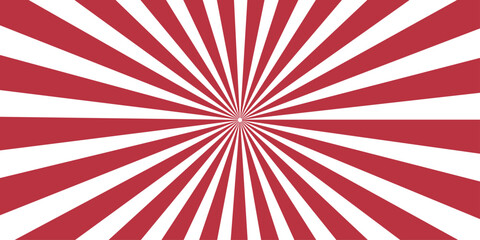 A striking radial burst of red and white stripes emanating from a central point, creating a dynamic and energetic visual effect. © ISMAIL HOSSEN