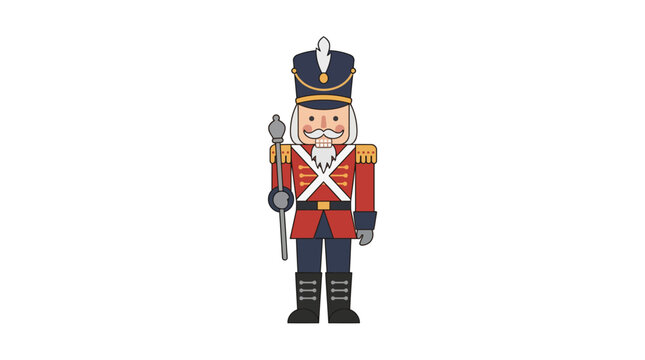 Nutcracker Soldier Vector Illustration