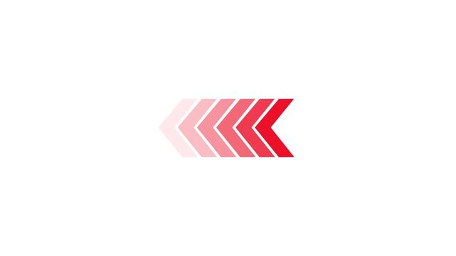 Arrow icon concept animation, arrows sign right to left animation concept, . Up direction animated arrow background