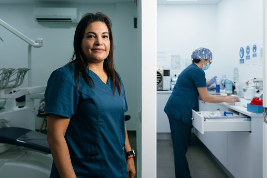 Dental Professional Posing in Clinic