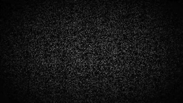 Huge noise and glitch on black background 4k footage, error tv, hacking footage, television glitch, computer hacking,  Abstract TV error texture featuring glitch interference and scan line noise. Retr