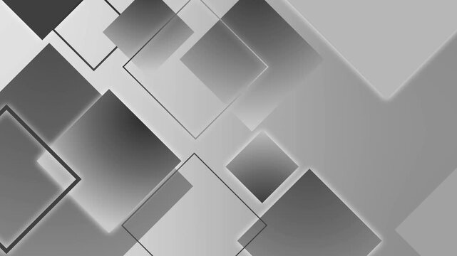 Abstract geometric background with layered squares modern gradient design animation