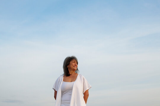 Optimistic Blue Sky Portrait